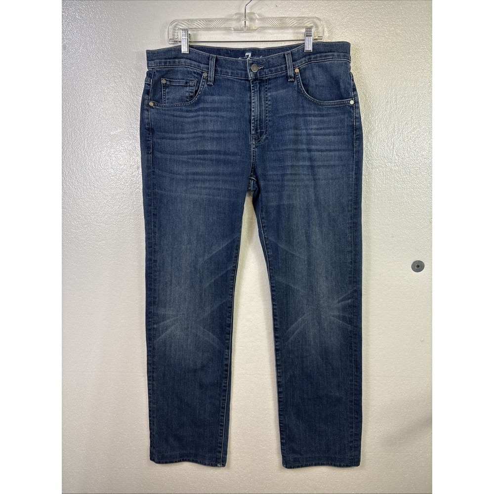 7 For All Mankind Jeans Womens Stretch Jean 36 Austyn‎ Blue Straight High rise